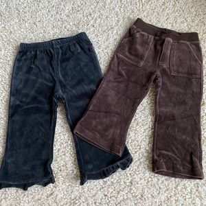 Two Pairs of Toddler Girls Sweatpants